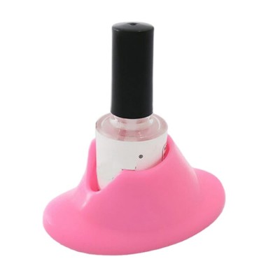 High Quality Pink Nail Polish Bottle Rubber Holder Stand Seat Tool for Nail salon